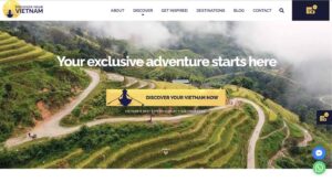 Discover Your Vietnam homepage desktop