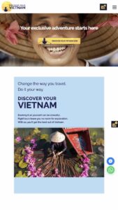 Discover your Vietnam mobile view